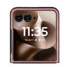 For Motorola Razr 60 Ultra Vintage Leather PC Back Cover Phone Case(Pink) - 3