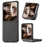 For Motorola Razr 60 Ultra Carbon Fiber Texture Leather Back Phone Case(Black) - 1