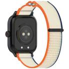 For vivo iQOO Watch GT Loop Nylon Hook and Loop Fastener Watch Band(Orange+Beige) - 2