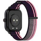 For vivo iQOO Watch GT Loop Nylon Hook and Loop Fastener Watch Band(Pink+Purple) - 2