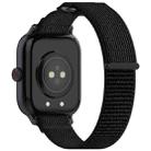 For vivo iQOO Watch GT Loop Nylon Hook and Loop Fastener Watch Band(Black+Gray) - 2