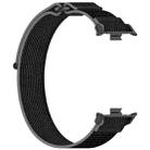 For vivo iQOO Watch GT Loop Nylon Hook and Loop Fastener Watch Band(Black+Gray) - 3