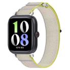 For vivo iQOO Watch GT Loop Nylon Hook and Loop Fastener Watch Band(Yellow+Gray) - 1