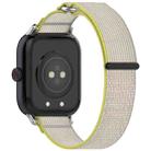 For vivo iQOO Watch GT Loop Nylon Hook and Loop Fastener Watch Band(Yellow+Gray) - 2