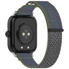 For vivo iQOO Watch GT Loop Nylon Hook and Loop Fastener Watch Band(Green+Grey) - 2