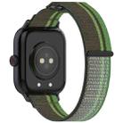 For vivo iQOO Watch GT Loop Nylon Hook and Loop Fastener Watch Band(Dark Green) - 2