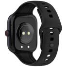For vivo iQOO Watch GT Solid Color Silicone Watch Band(Black) - 2
