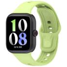 For vivo iQOO Watch GT Solid Color Silicone Watch Band(Lime) - 1