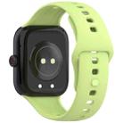 For vivo iQOO Watch GT Solid Color Silicone Watch Band(Lime) - 2