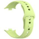 For vivo iQOO Watch GT Solid Color Silicone Watch Band(Lime) - 3