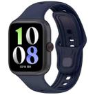 For vivo iQOO Watch GT Solid Color Silicone Watch Band(Dark Blue) - 1