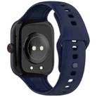 For vivo iQOO Watch GT Solid Color Silicone Watch Band(Dark Blue) - 2
