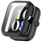 For vivo iQOO Watch GT PC + Tempered Film Integrated Watch Protective Case(Black) - 1