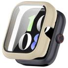 For vivo iQOO Watch GT PC + Tempered Film Integrated Watch Protective Case(Ivory White) - 1