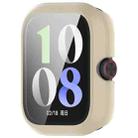 For vivo iQOO Watch GT PC + Tempered Film Integrated Watch Protective Case(Ivory White) - 2