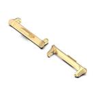 For vivo iQOO Watch GT 22mm 1 Pair Metal Watch Band Connector(Gold) - 2