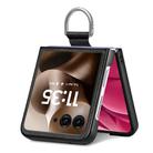 For Motorola Razr 60 Litchi Texture Leather Ring Fold Phone Case(Black) - 3