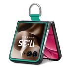 For Motorola Razr 60 Ultra Litchi Texture Leather Ring Fold Phone Case(Green) - 3