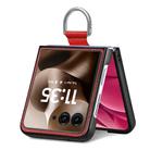 For Motorola Razr 60 Ultra Litchi Texture Leather Ring Fold Phone Case(Red) - 3