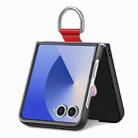 For Samsung Galaxy Z Flip7 5G Litchi Texture Leather Ring Phone Case(Red) - 2