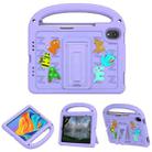 For iPad mini 6 Cartoon Sparrow EVA Shockproof Tablet Case(Taro Purple) - 1