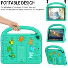 For iPad Air 2 / Air / 9.7 2018 Cartoon Sparrow EVA Shockproof Tablet Case(Glacier Green) - 2
