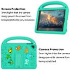For iPad Air 2 / Air / 9.7 2018 Cartoon Sparrow EVA Shockproof Tablet Case(Glacier Green) - 3