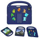 For iPad Air 11 2024 Cartoon Sparrow EVA Shockproof Tablet Case(Navy Blue) - 1