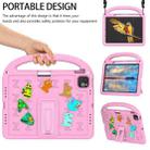 For iPad Air 11 2024 Cartoon Sparrow EVA Shockproof Tablet Case(Pink) - 2