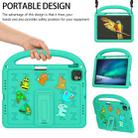 For iPad Pro 11 2024 Cartoon Sparrow EVA Shockproof Tablet Case(Glacier Green) - 2