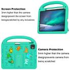 For iPad Pro 11 2024 Cartoon Sparrow EVA Shockproof Tablet Case(Glacier Green) - 3