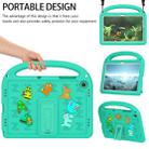 For Samsung Galaxy Tab A9+ Cartoon Sparrow EVA Shockproof Tablet Case(Glacier Green) - 2