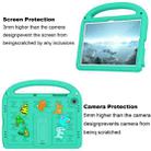 For Samsung Galaxy Tab A9+ Cartoon Sparrow EVA Shockproof Tablet Case(Glacier Green) - 3