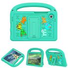 For Samsung Galaxy Tab A9 Cartoon Sparrow EVA Shockproof Tablet Case(Glacier Green) - 1
