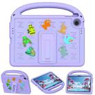 For Lenovo Tab K10 2nd 10.1 / TB-311FU Cartoon Sparrow EVA Shockproof Tablet Case(Taro Purple) - 2