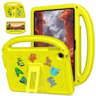 For Lenovo Tab K10 2nd 10.1 / TB-311FU Cartoon Sparrow EVA Shockproof Tablet Case(Yellow) - 1
