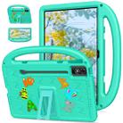 For Lenovo YOGA Pad Pro 12.7 Cartoon Sparrow EVA Shockproof Tablet Case(Glacier Green) - 1