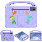 For Lenovo YOGA Pad Pro 12.7 Cartoon Sparrow EVA Shockproof Tablet Case(Taro Purple) - 2
