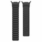 For Samsung Galaxy Watch Ultra 47mm Black Connector I-shaped Magnetic Silicone Watch Band(Black) - 2