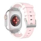 For Apple Watch Ultra 49mm Diamond Starry Sky Silicone Watch Band(Pink) - 2