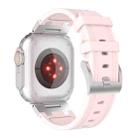 For Apple Watch Series 6 44mm Diamond Starry Sky Silicone Watch Band(Pink) - 2
