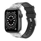 For Apple Watch Series 6 44mm Diamond Starry Sky Silicone Watch Band(Black) - 1