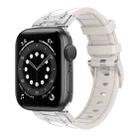 For Apple Watch Series 6 44mm Diamond Starry Sky Silicone Watch Band(Starlight) - 1