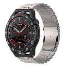 For Huawei Watch GT 3 SE 22mm Double Lock Buckle Turtle Titanium Steel Watch Band(Titanium) - 1