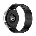 For Huawei Watch GT 3 Pro 46mm 22mm Double Lock Buckle Turtle Titanium Steel Watch Band(Black) - 2