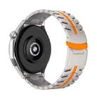 For Huawei Watch GT Runner 22mm Double Lock Buckle Turtle Titanium Steel Watch Band(Titanium Oange) - 2