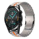 For Huawei Watch GT 2 46mm / GT 2 Pro 22mm Double Lock Buckle Turtle Titanium Steel Watch Band(Titanium Oange) - 1
