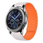 For Samsung Galaxy Gear S3 Classic 22mm I-shaped Magnetic Silicone Watch Band(Starlight+Orange) - 1