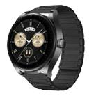 For Huawei Watch Buds 22mm I-shaped Magnetic Silicone Watch Band(Black) - 1