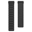 For Honor Watch GS 3i 22mm I-shaped Magnetic Silicone Watch Band(Black) - 3